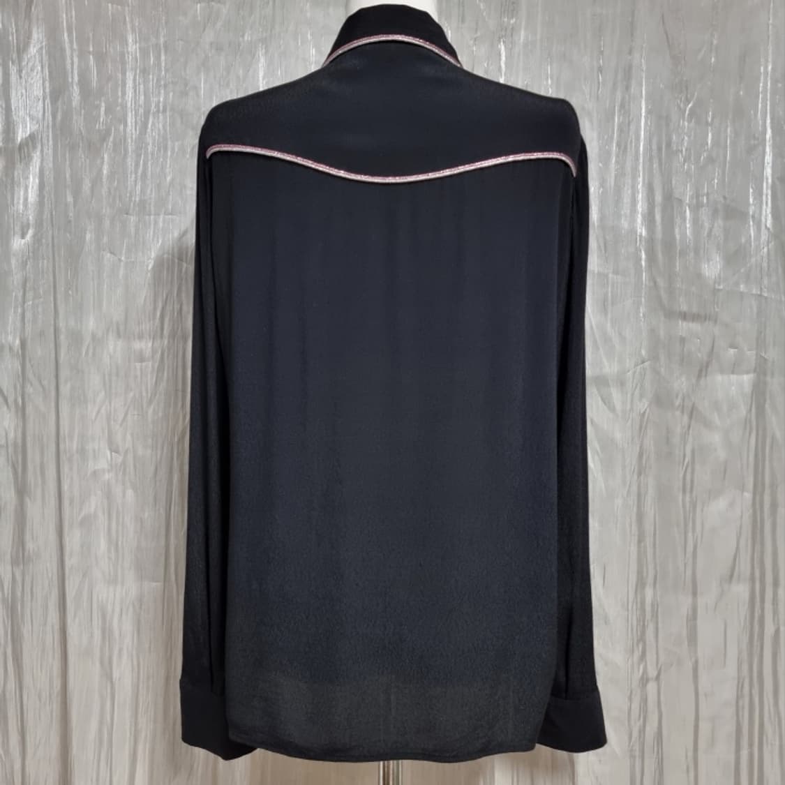 마쥬 maje 블랙핑크 블라우스 셔츠 (55) 상태굿 상품이미지3