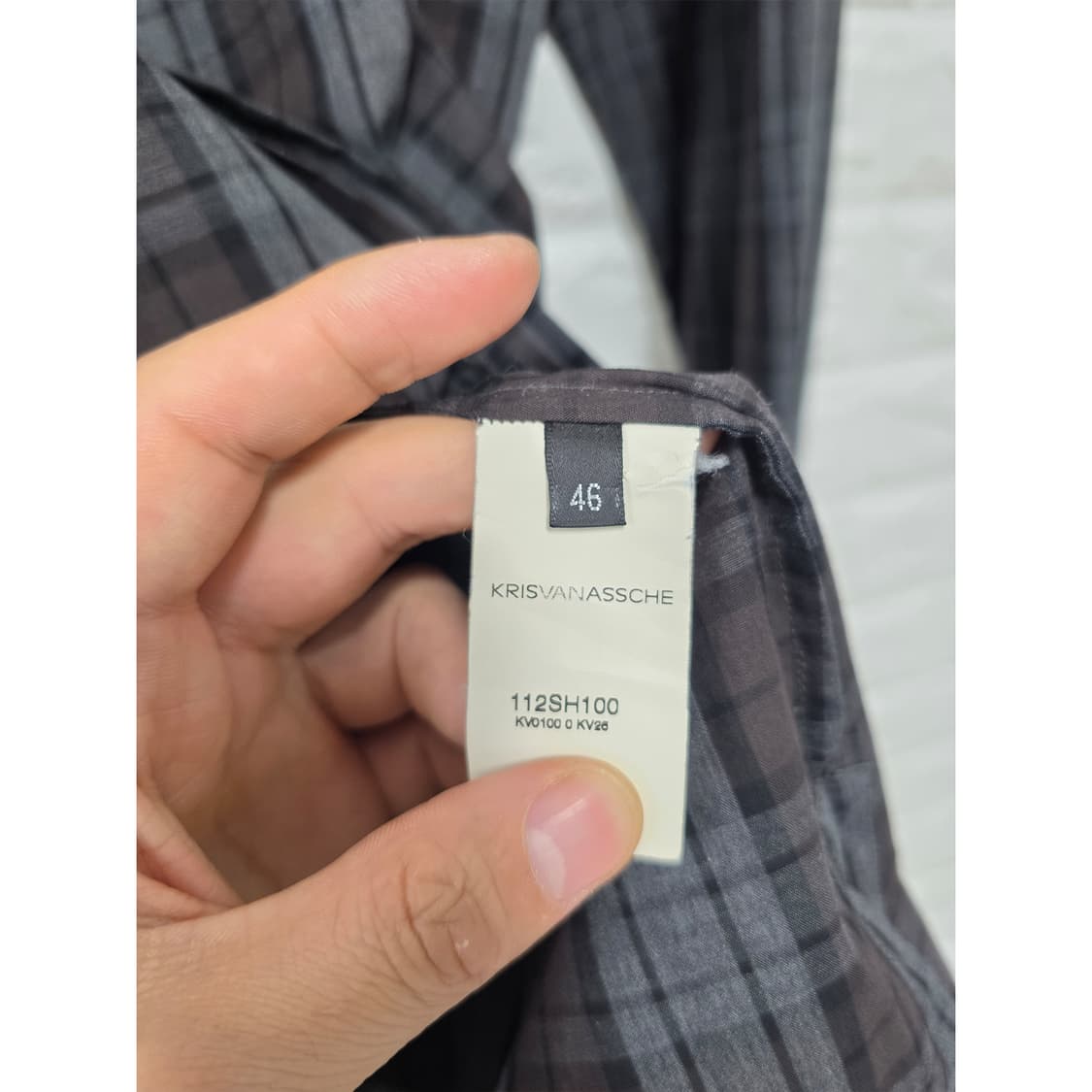 택포) 크리스반아쉐  체크 셔츠  상품이미지3