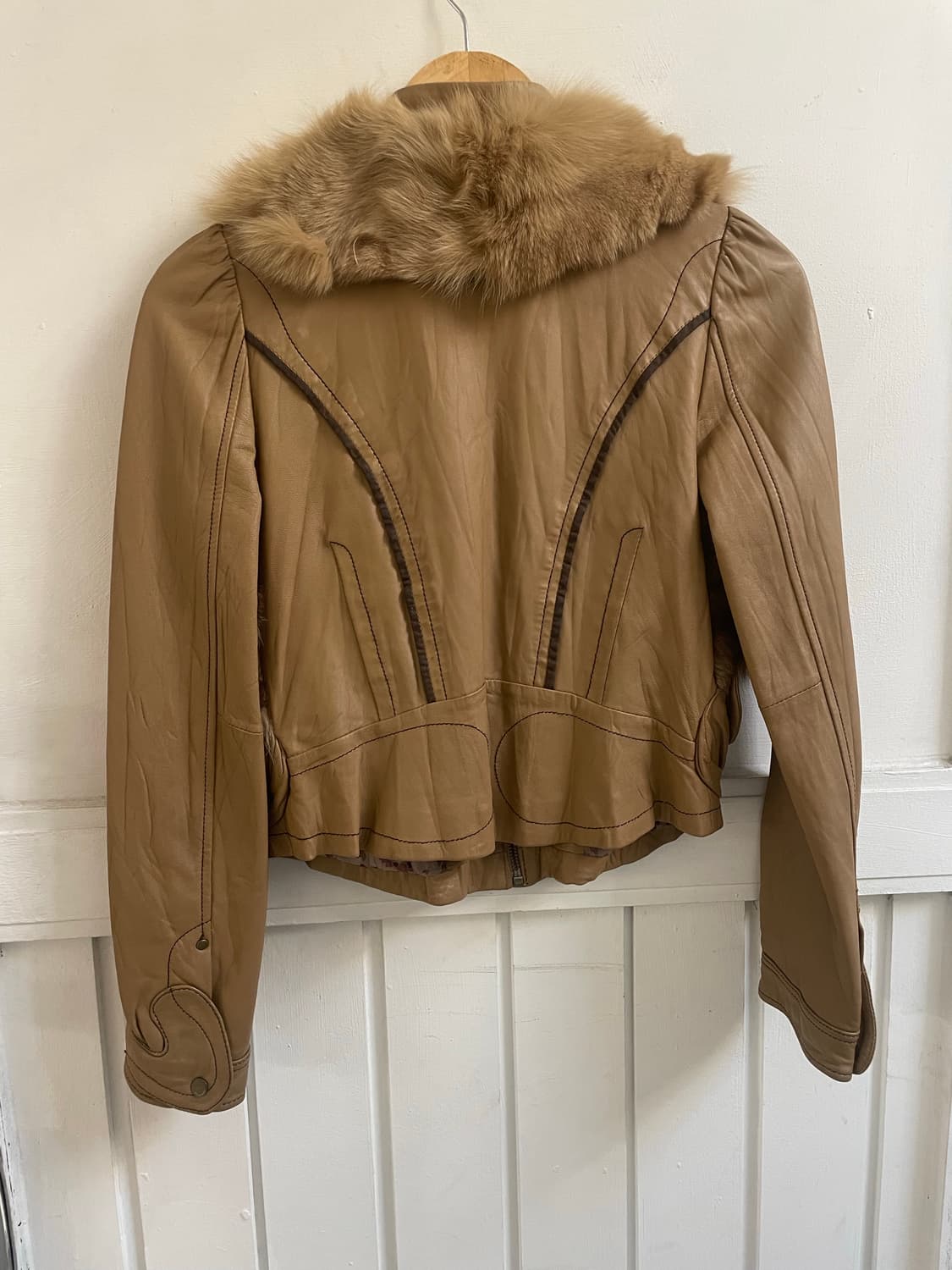 Y2K 양가죽 폭스퍼 자켓 상품이미지4