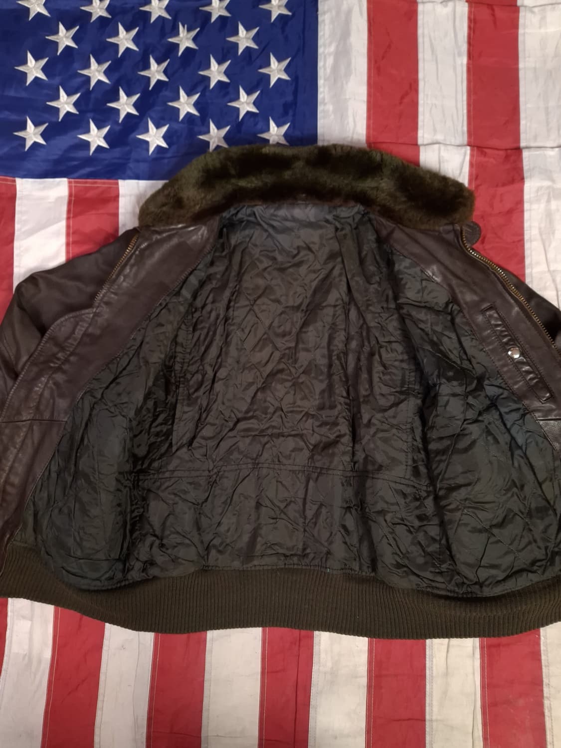 빈티지 미해군 TYPE 리얼레더 G-1 항공점퍼 상품이미지7