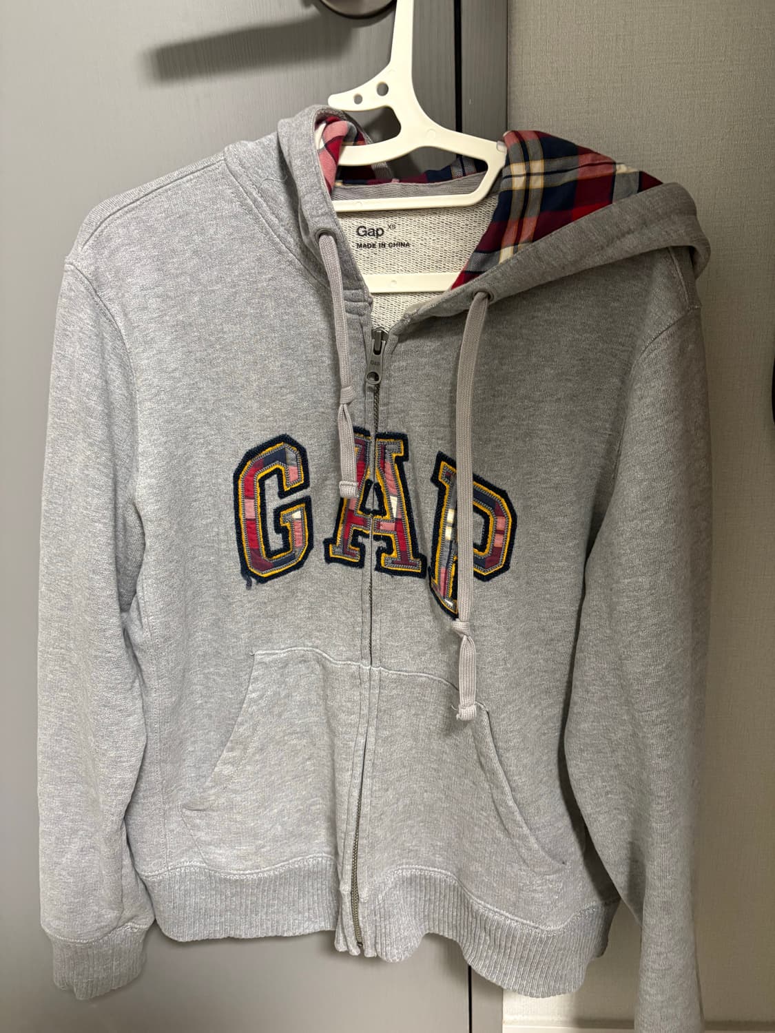 갭 체크 후드집업 상품이미지1