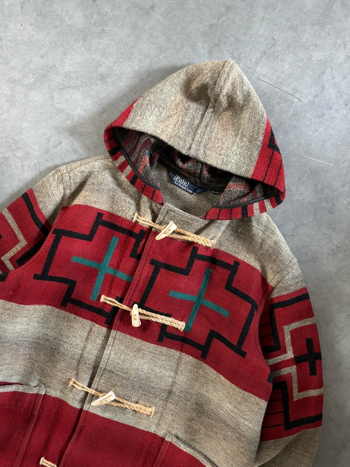 Polo 폴로 랄프로렌 90s 아즈텍 더플 코트 상품이미지2