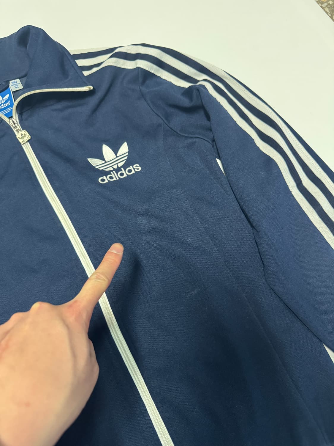 아디다스 올드스쿨 유로파 져지 트랙탑 네이비 상품이미지4