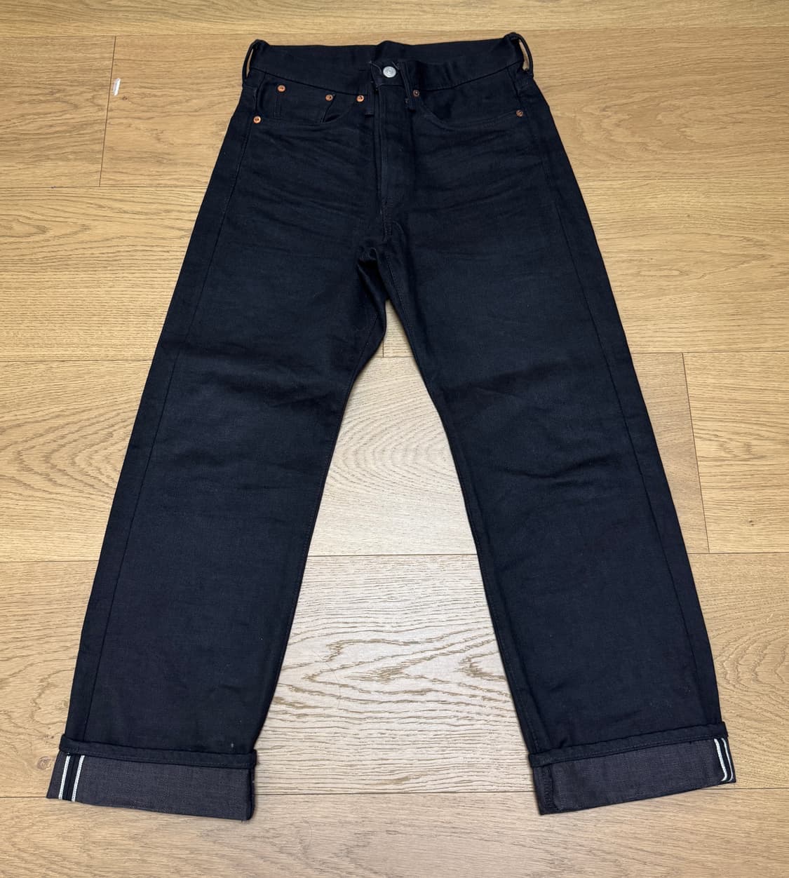 [29X30] 더블알엘 빈티지파이브포켓 블랙진 상품이미지2