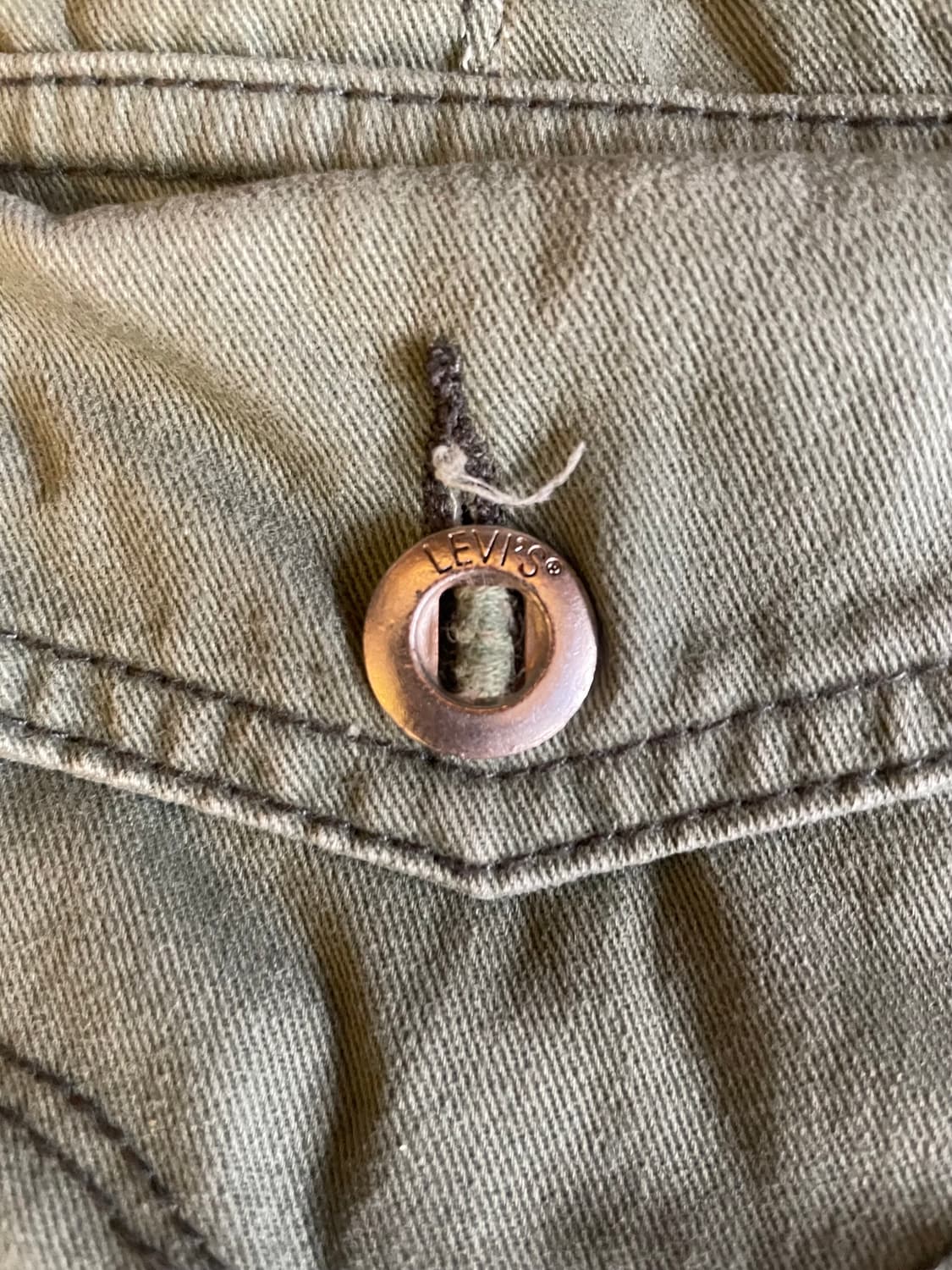 [34X32] 00s 리바이스 카고 바지 올리브 그린 상품이미지5