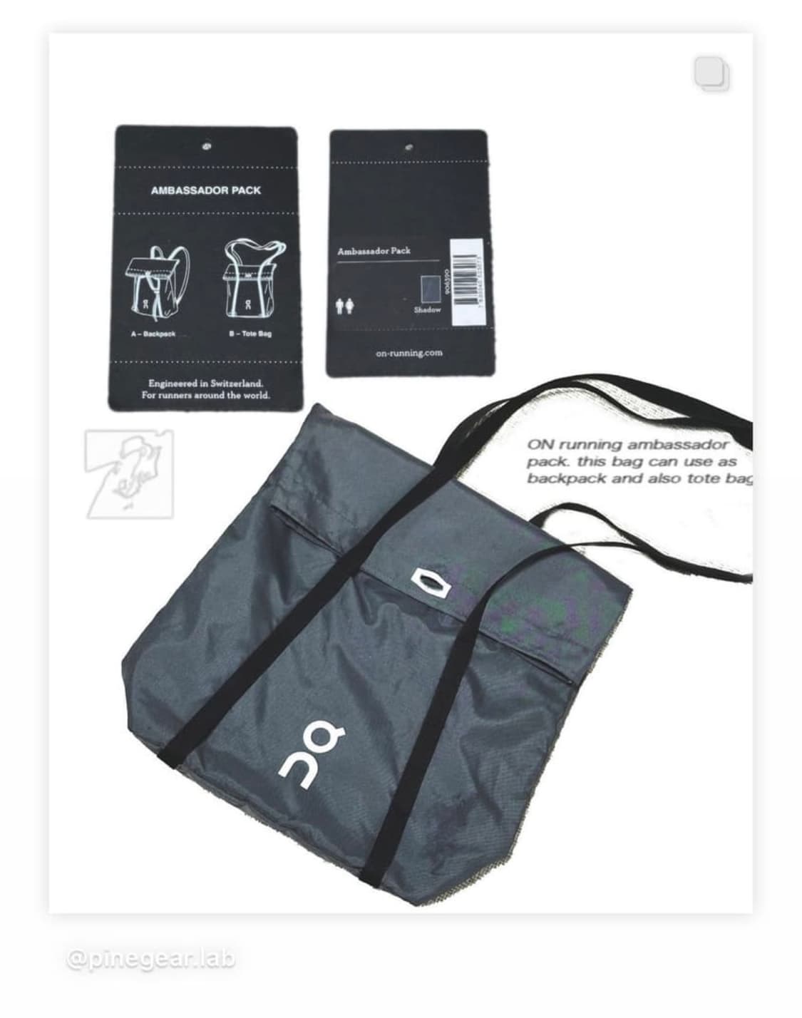 On(온)러닝 앰배서더 백팩 새제품 상품이미지5