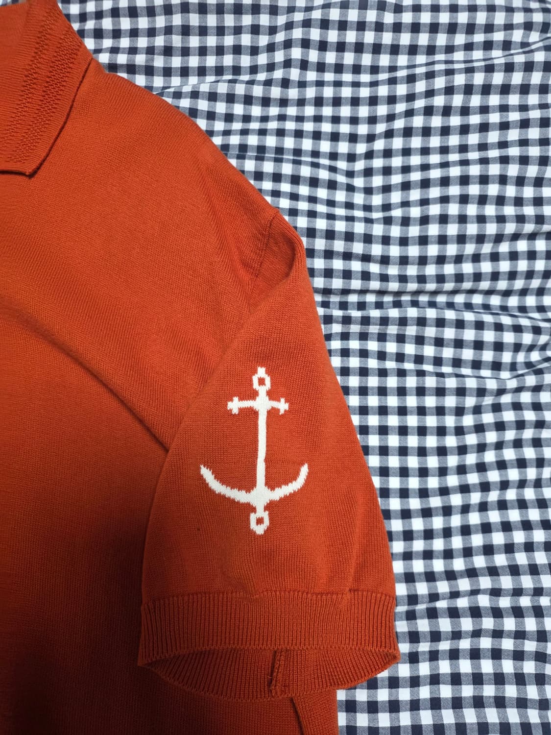 건지울른스 니트 폴로 오렌지 2XL 상품이미지2
