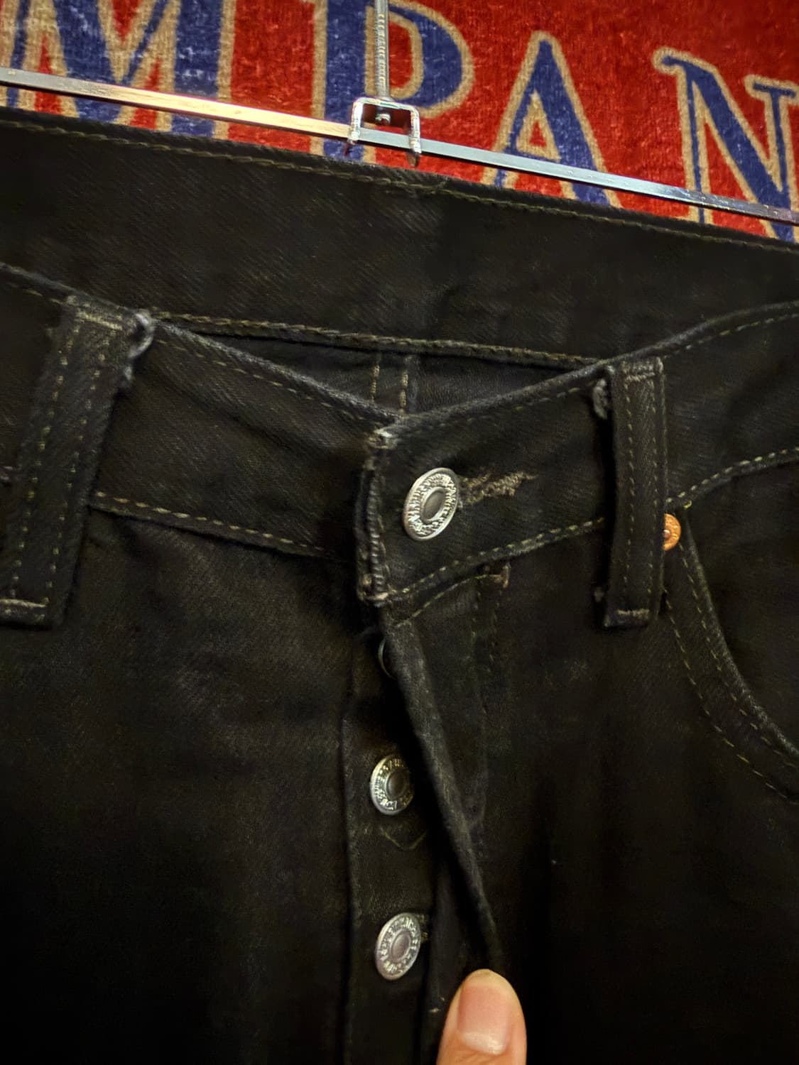 리바이스 501 흑청 32/34 버튼플라이 상품이미지7