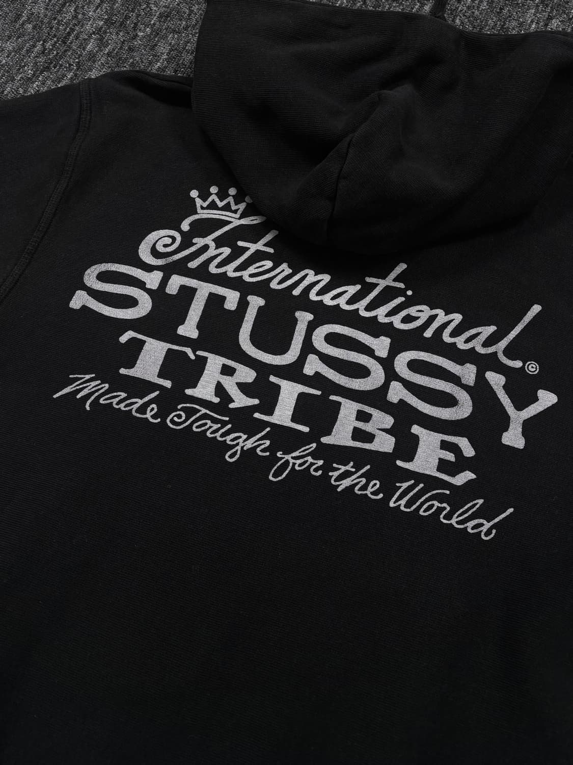 스투시 이스트 피그먼트 다이드 블랙 후드티 상품이미지6