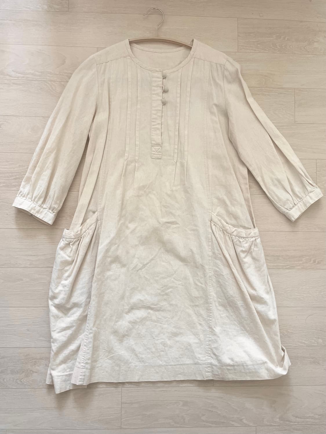 모리걸 빈티지 그린 레이어드 원피스 set 💚🧡🤍 상품이미지2