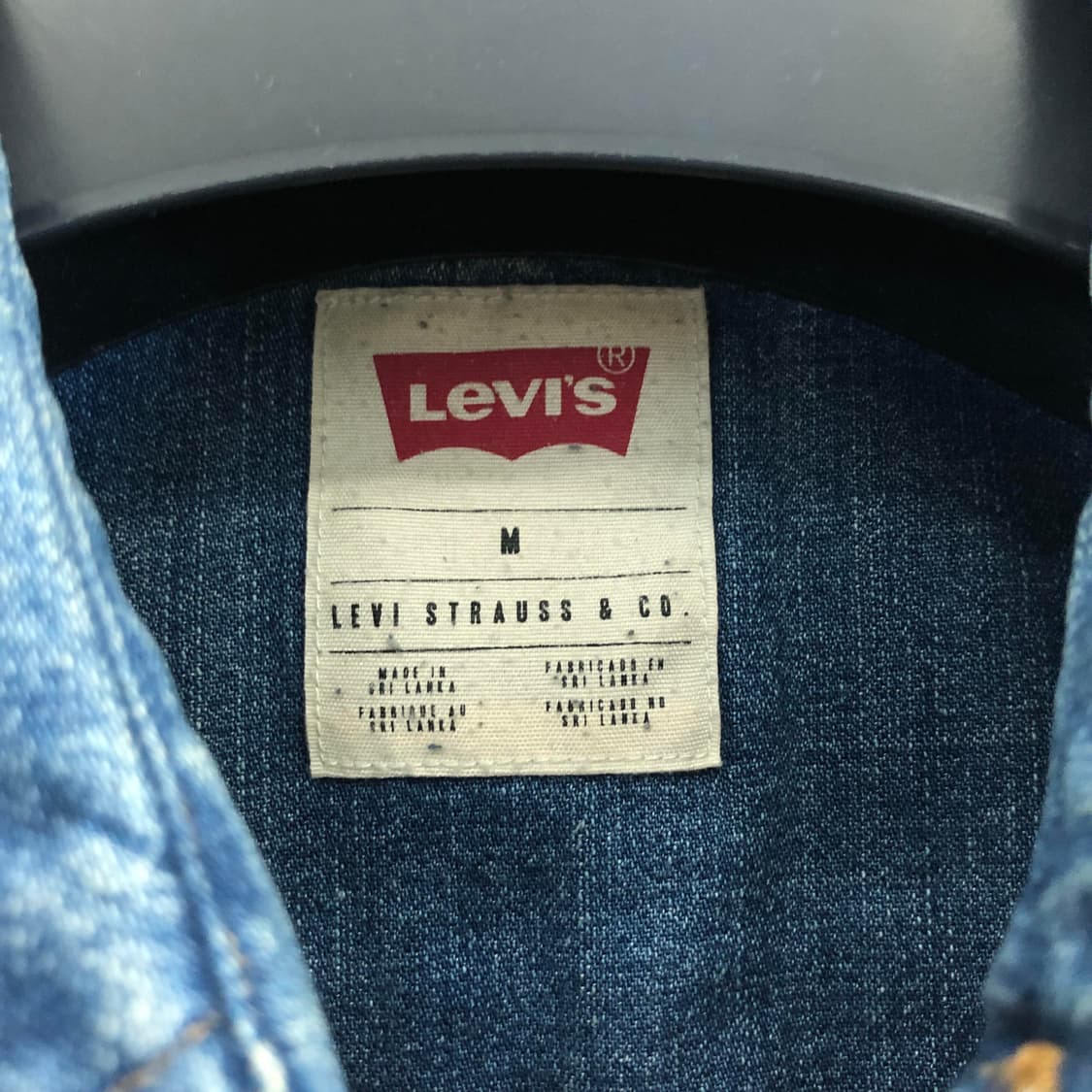 리바이스 웨스턴 데님셔츠 M 스냅단추 상품이미지5