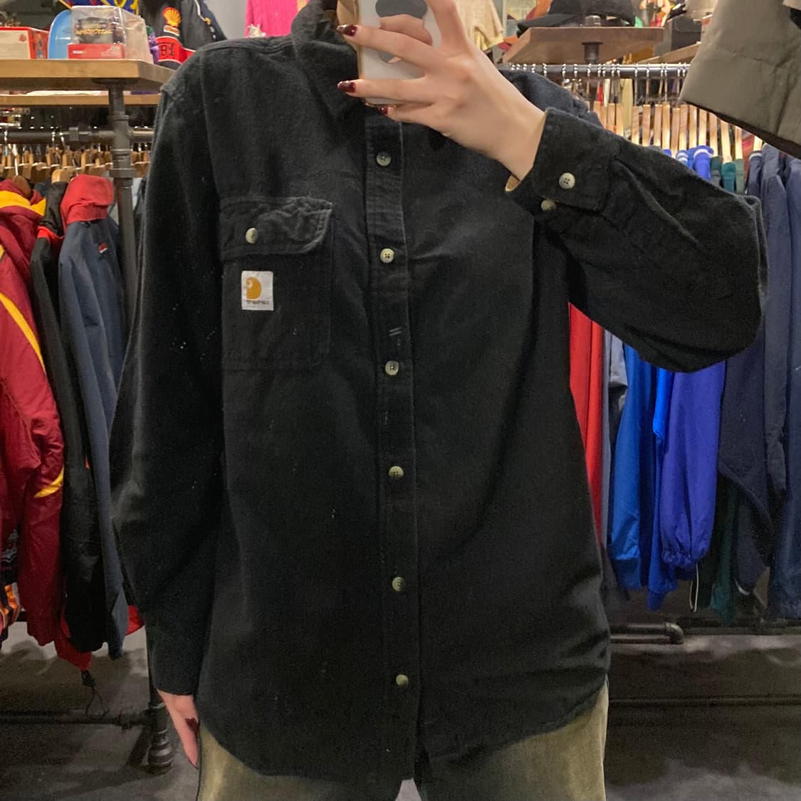 [IM] 칼하트 검정 긴팔 셔츠 상품이미지1