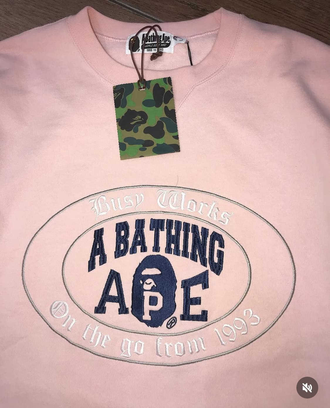 Bape Baby Pink SweatShirts ( 새상품 )  상품이미지7