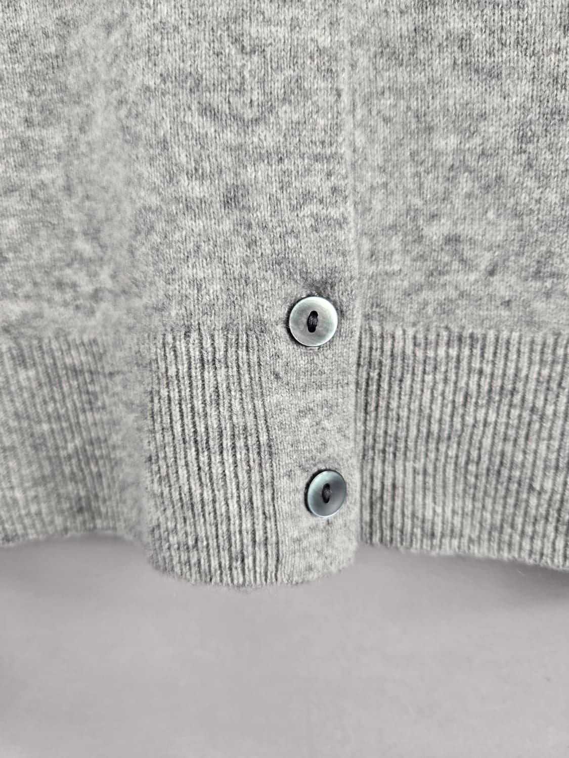 [무료배송]유니클로 XL 여성 캐미시어100 니트 가디건 멜란지그레이 상품이미지5