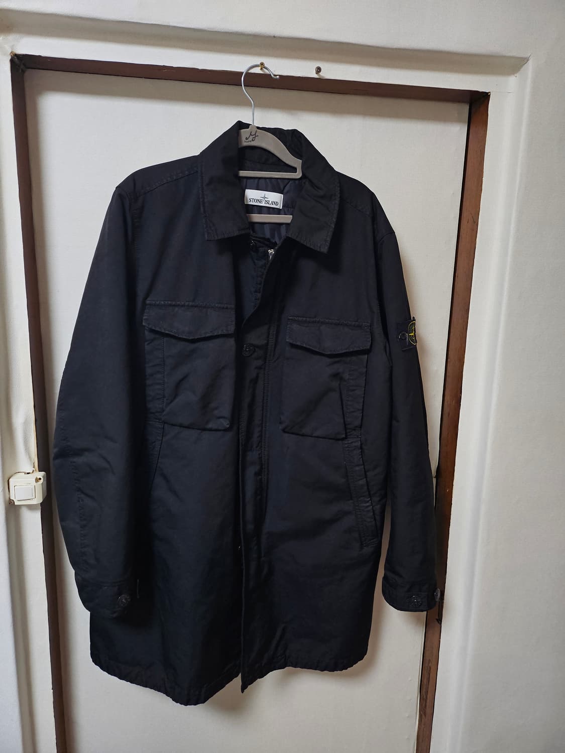 스톤아일랜드 19fw 다비드-tc 내피 패딩 코트L 블랙 상품이미지1