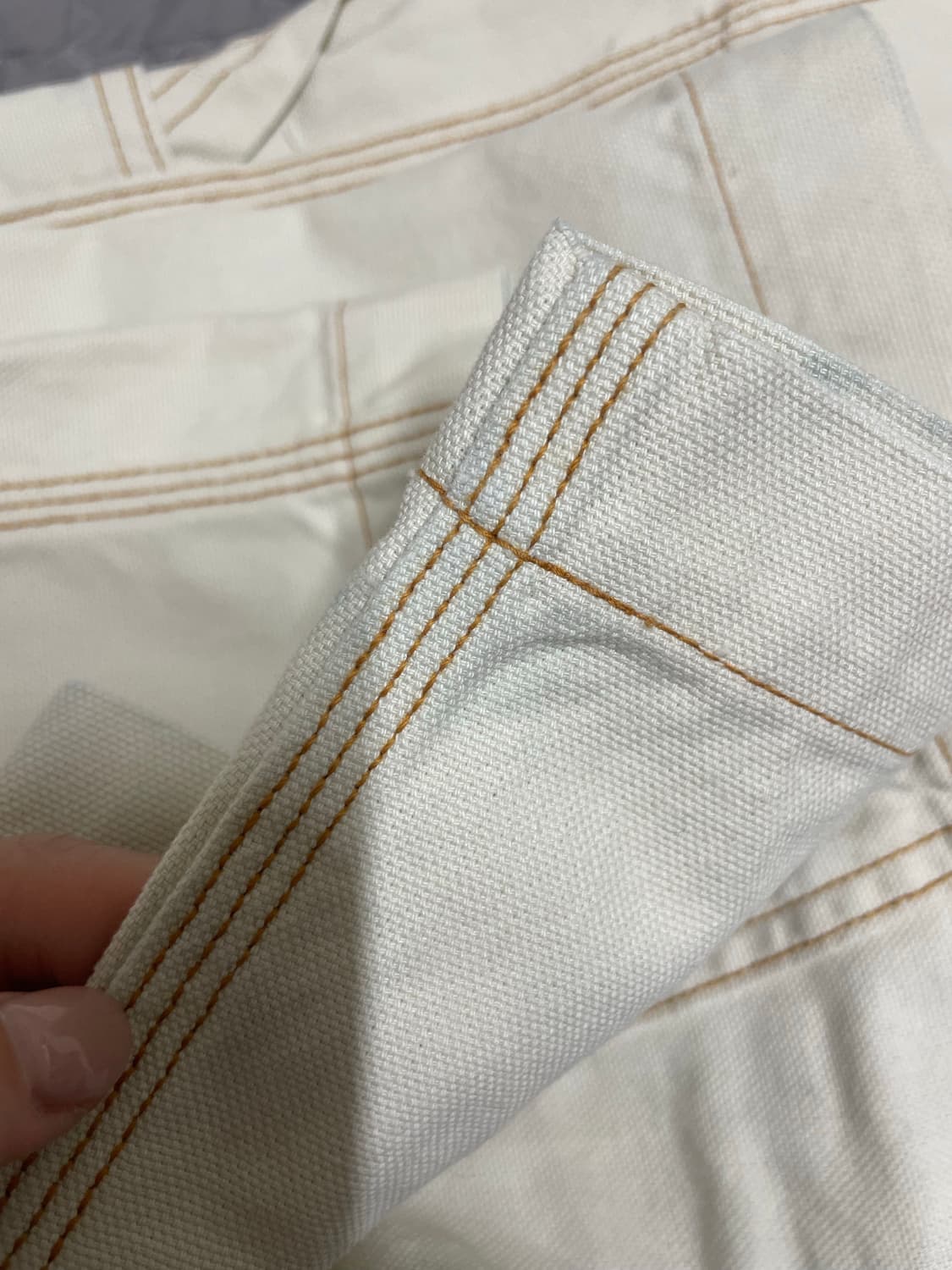 캐피탈 씬 캔버스 럼버 팬츠 키나리 0사이즈 상품이미지5