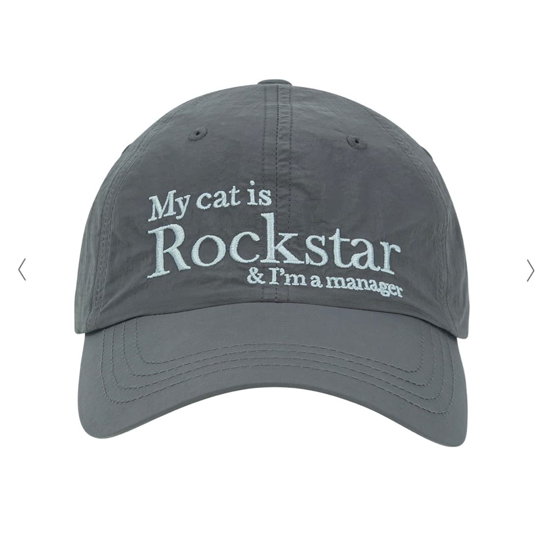 조거쉬 락스타 캣 나일론 캡 차콜 상품이미지1