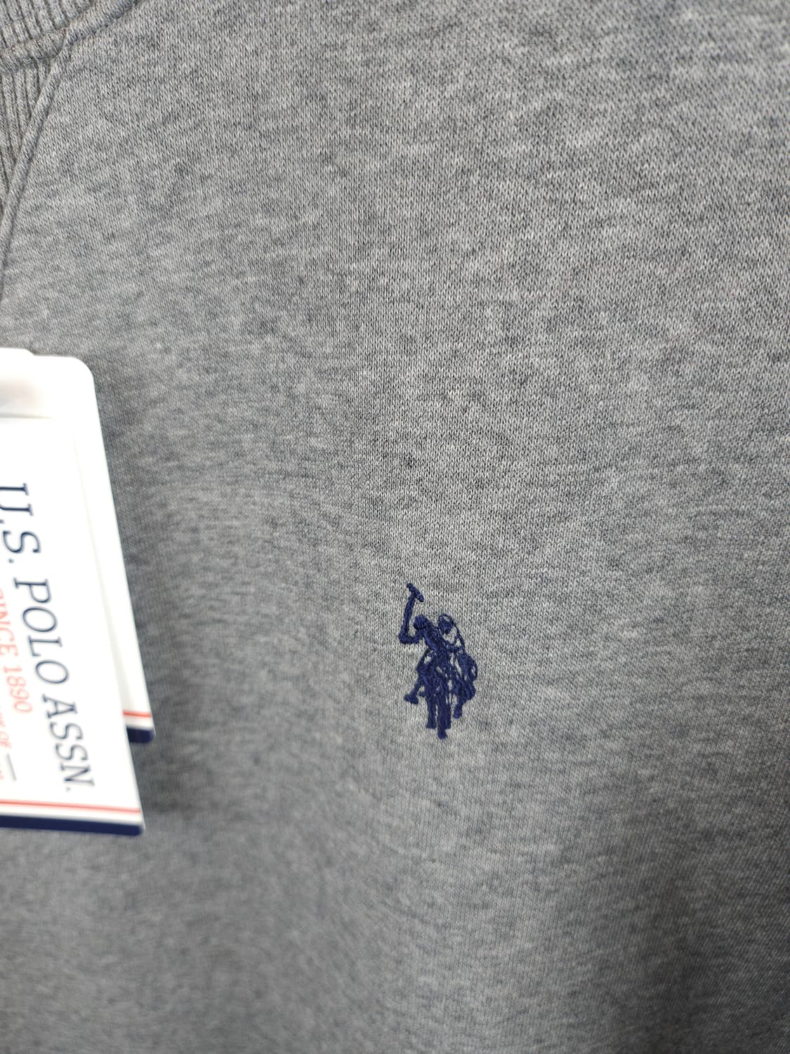 U.S. POLO ASSN. 폴로 정품 약기모 스웨트셔츠 그레이 95 M 상품이미지4