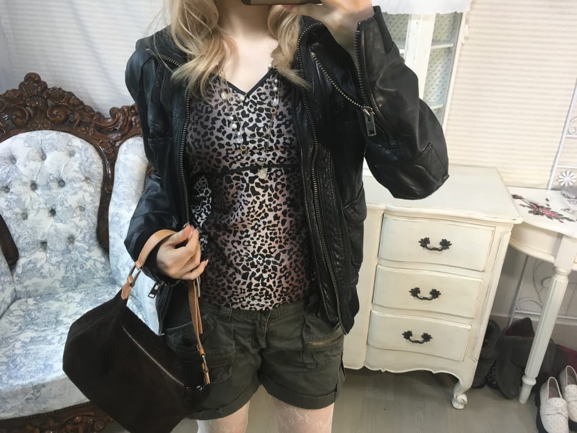 japanese vintage black leather bomber jk 상품이미지1