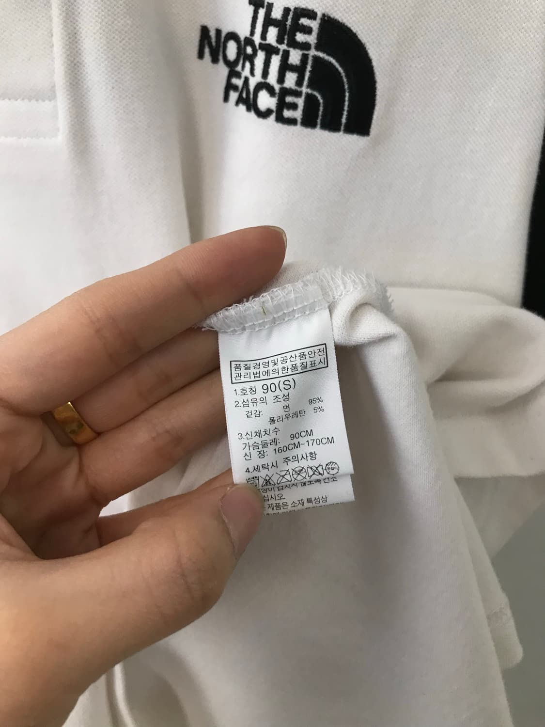 노스페이스 자수로고 오래오배색 반팔 티셔츠 상품이미지6