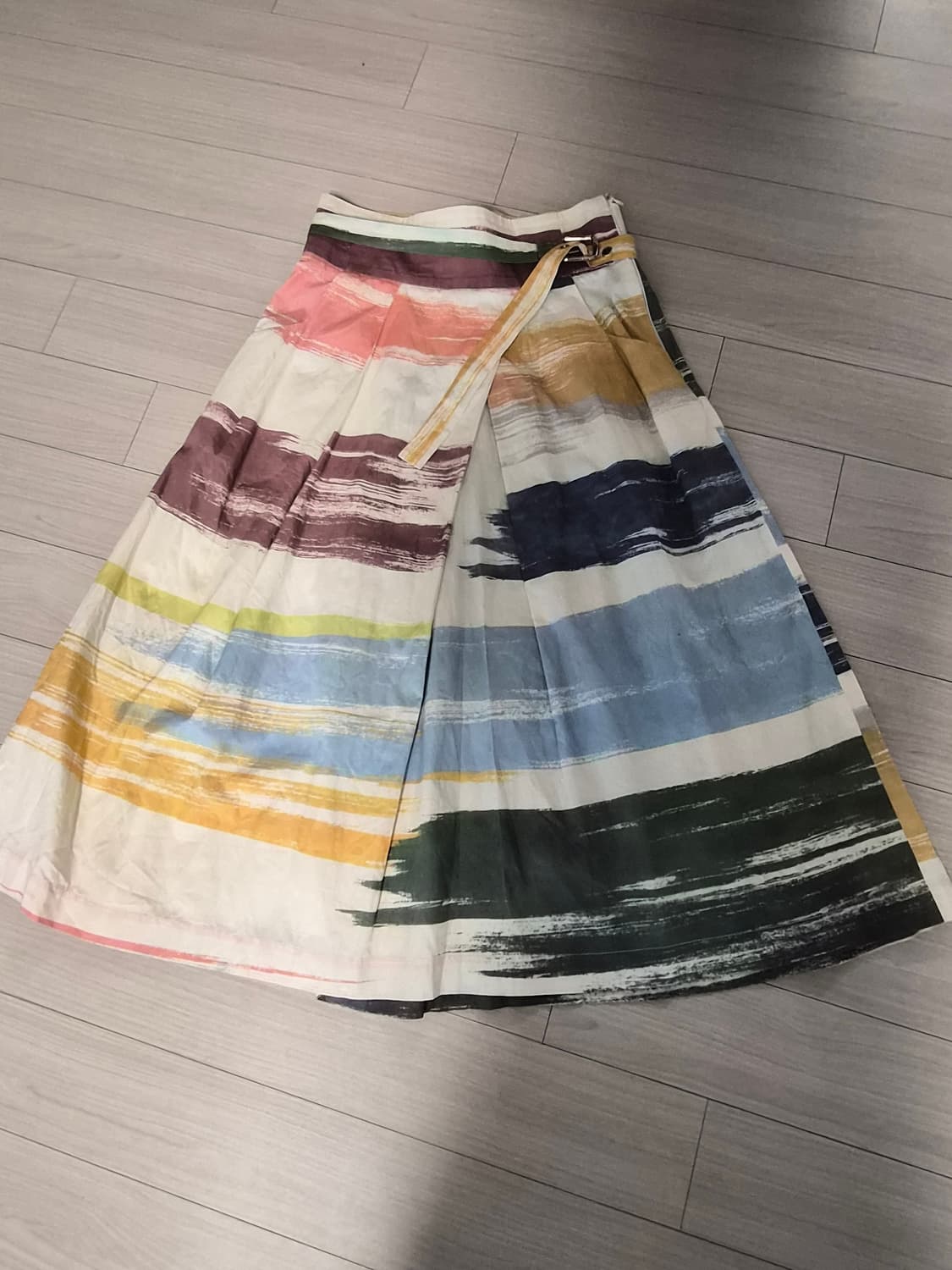 비비안 웨스트우드 앵글로매니아 드로잉 패턴 벨트 스커트 상품이미지1