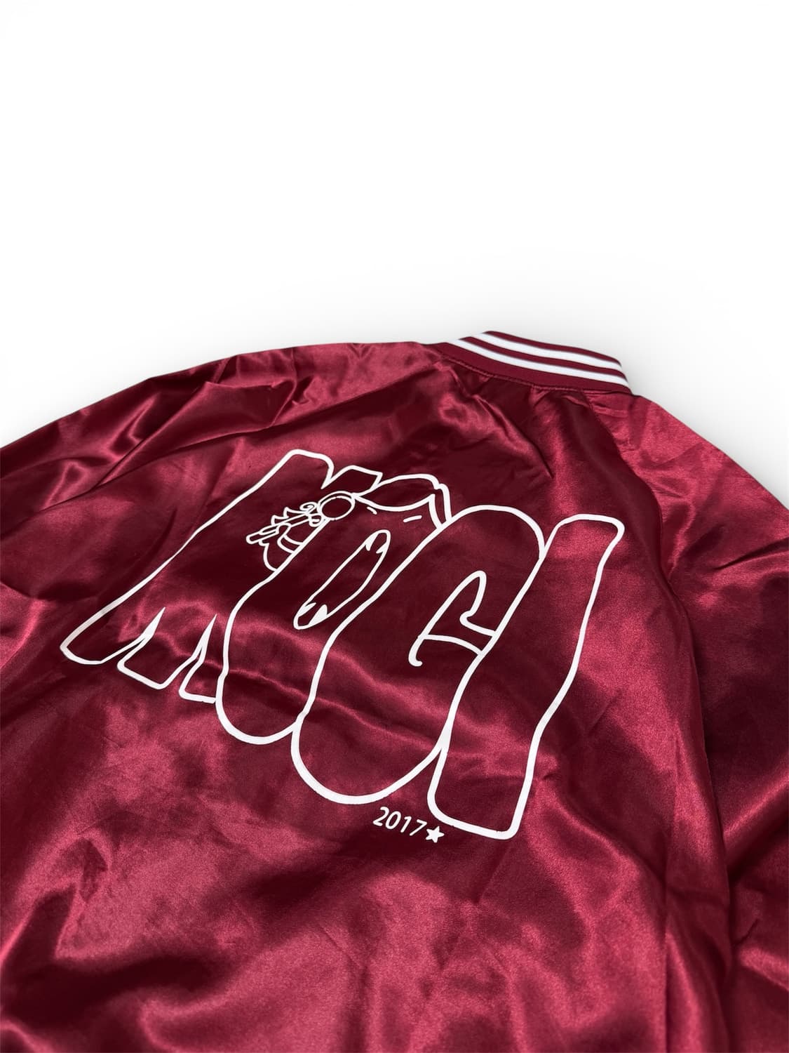 Vintage Graffiti Satin Varsity Jacket 상품이미지4