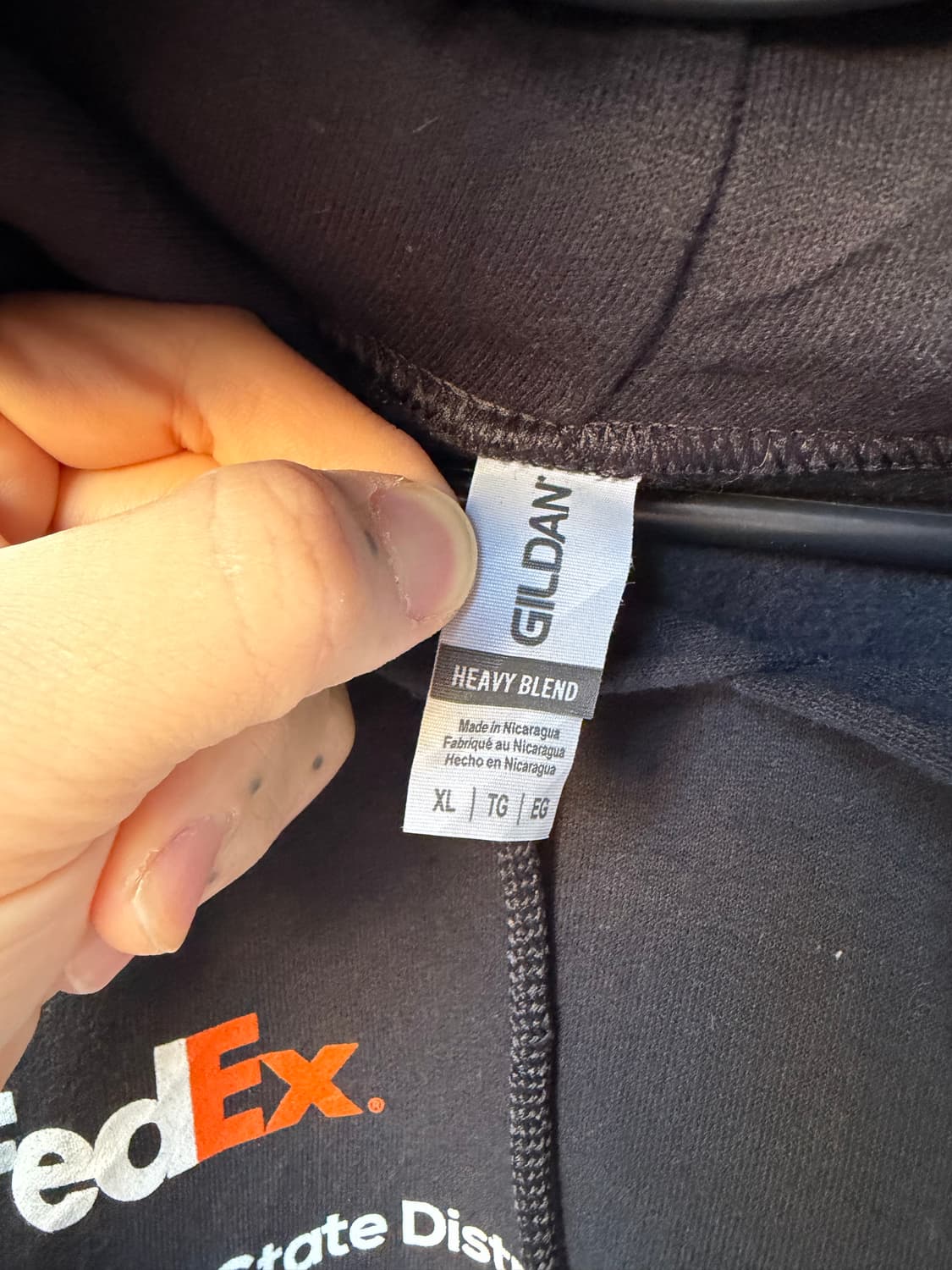 FedEx 페덱스 빈티지 아카이브 기모 후드티 길단 상품이미지5