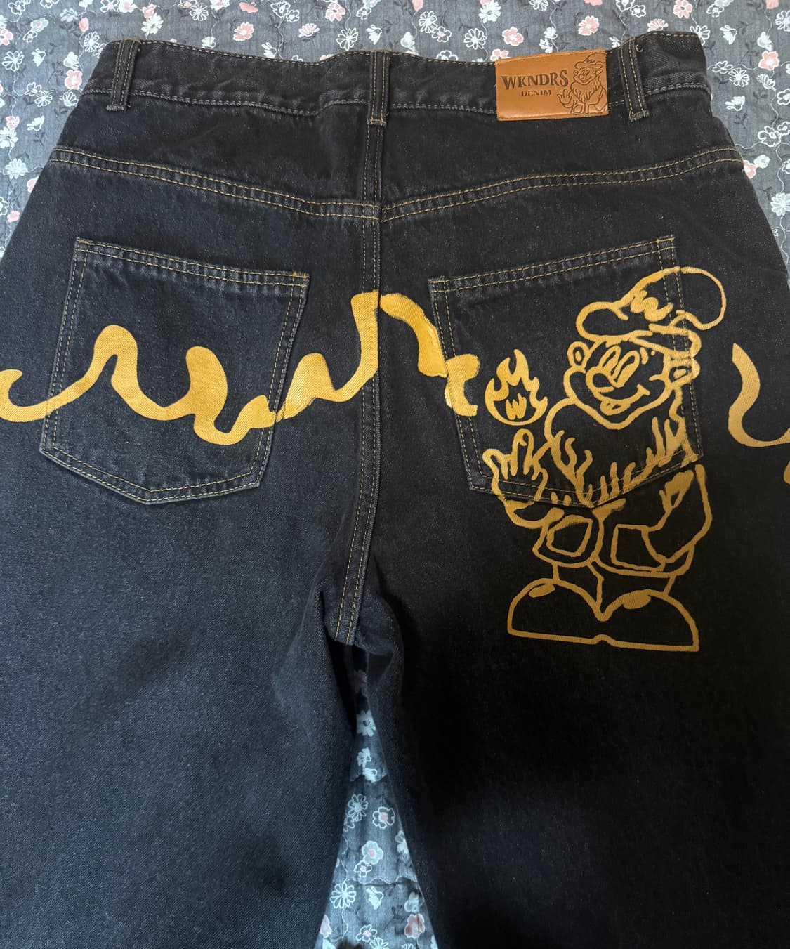 위캔더스 드워프 데님 팬츠 블랙 상품이미지8