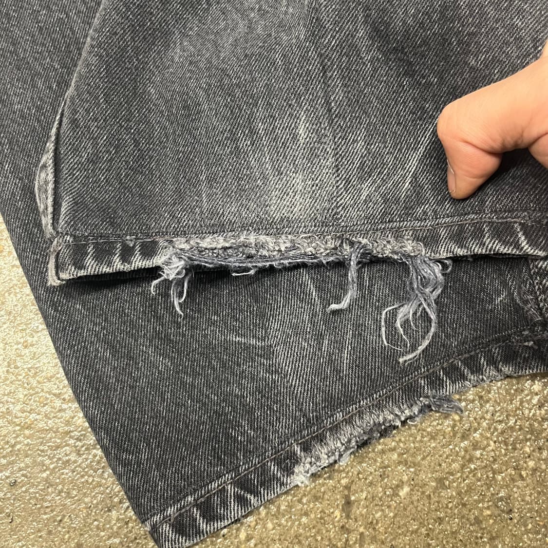 90s 리바이스501 블랙진 (34“) 상품이미지5