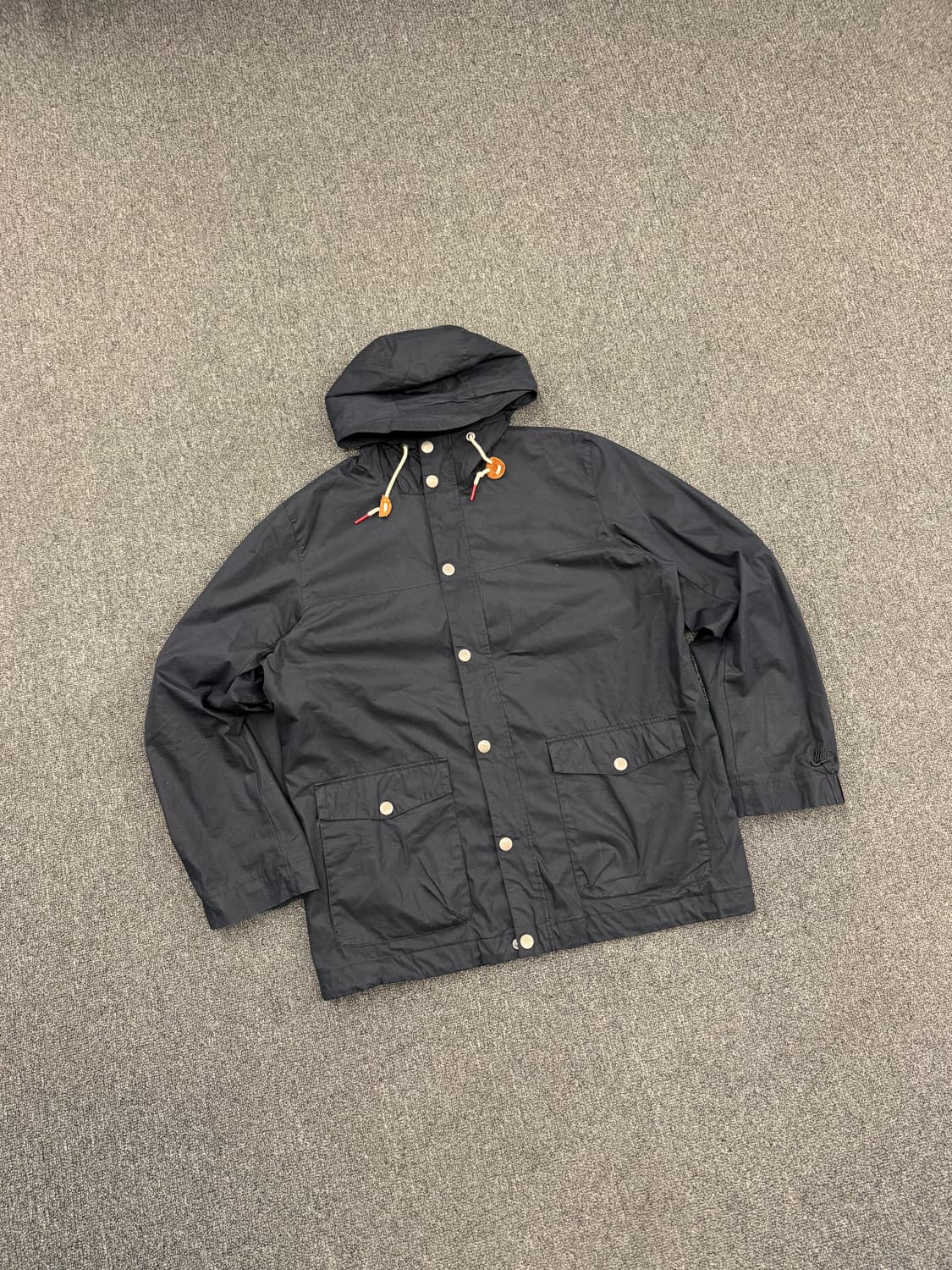 L)나이키 빈티지 드라이벤트 블랙 코튼자켓 상품이미지2