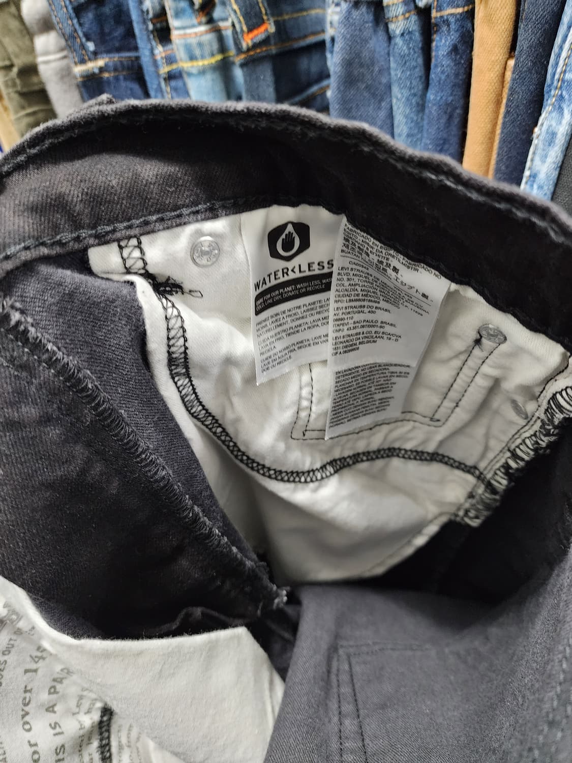 리바이스 502 블랙진 청바지 상품이미지5