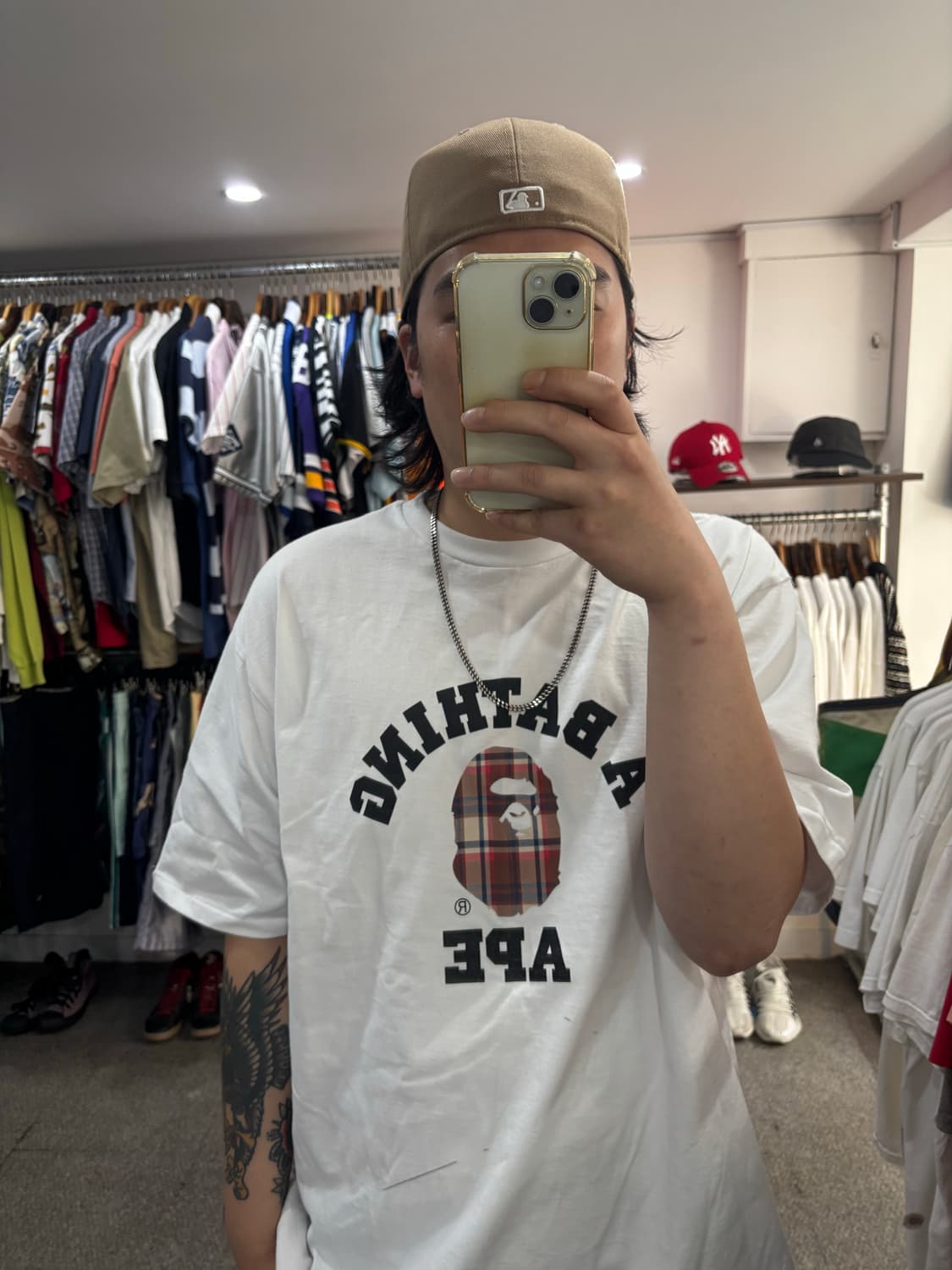 베이프 노바체크사루 반팔 상품이미지7