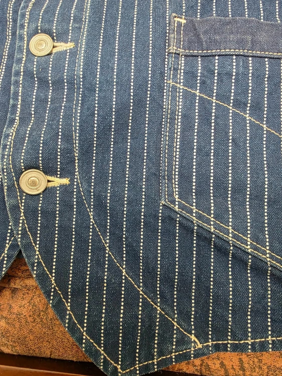 BOB DONG 밥동 와사비 스트라이프 베스트 조끼 100 상품이미지3