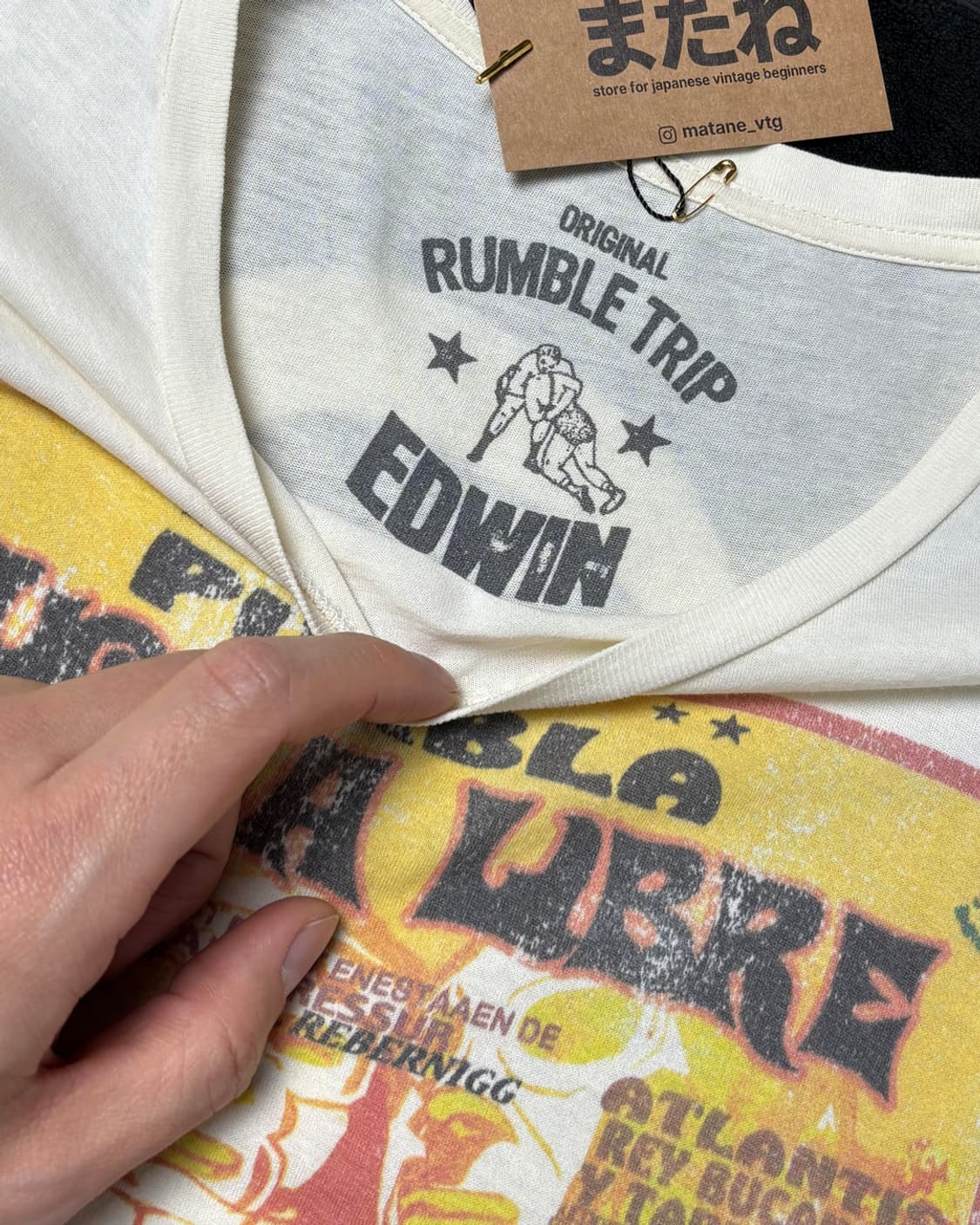 일본빈티지 EDWIN 빈티지 티셔츠 상품이미지3