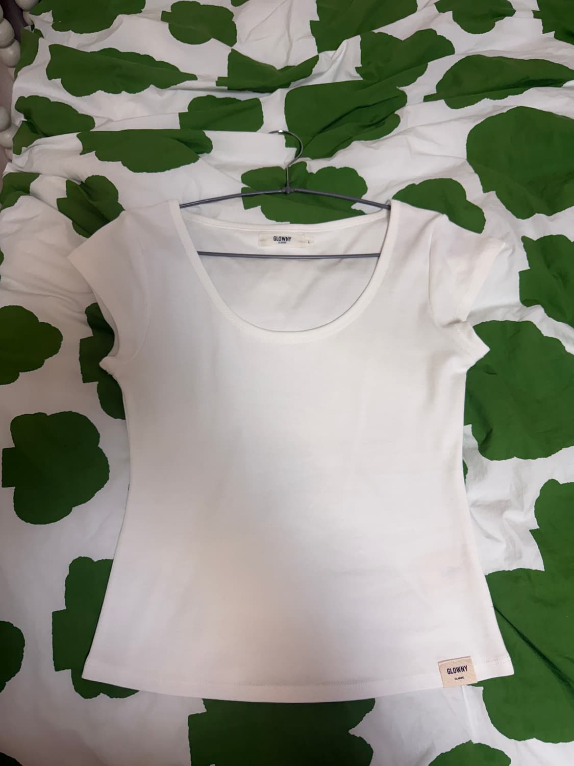 글로니 G DEEP SCOOP TEE (WHITE) 상품이미지2