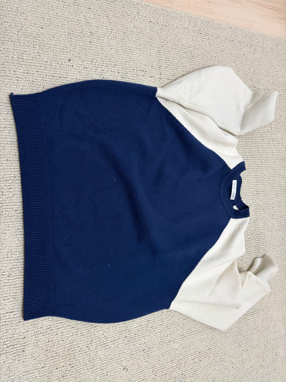 문달 태드 나그랑 니트 네이비 - raglan knit UNISIZE 상품이미지3