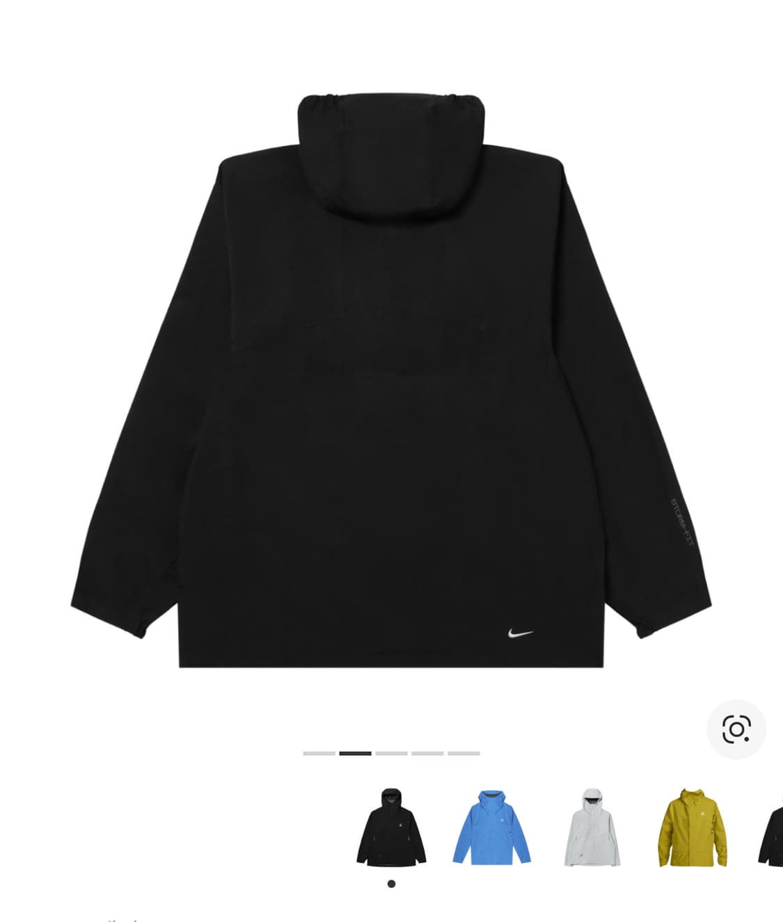 나이키 ACG 스톰핏 ADV 케스케이드 레인 풀 집 자켓 블랙 상품이미지2