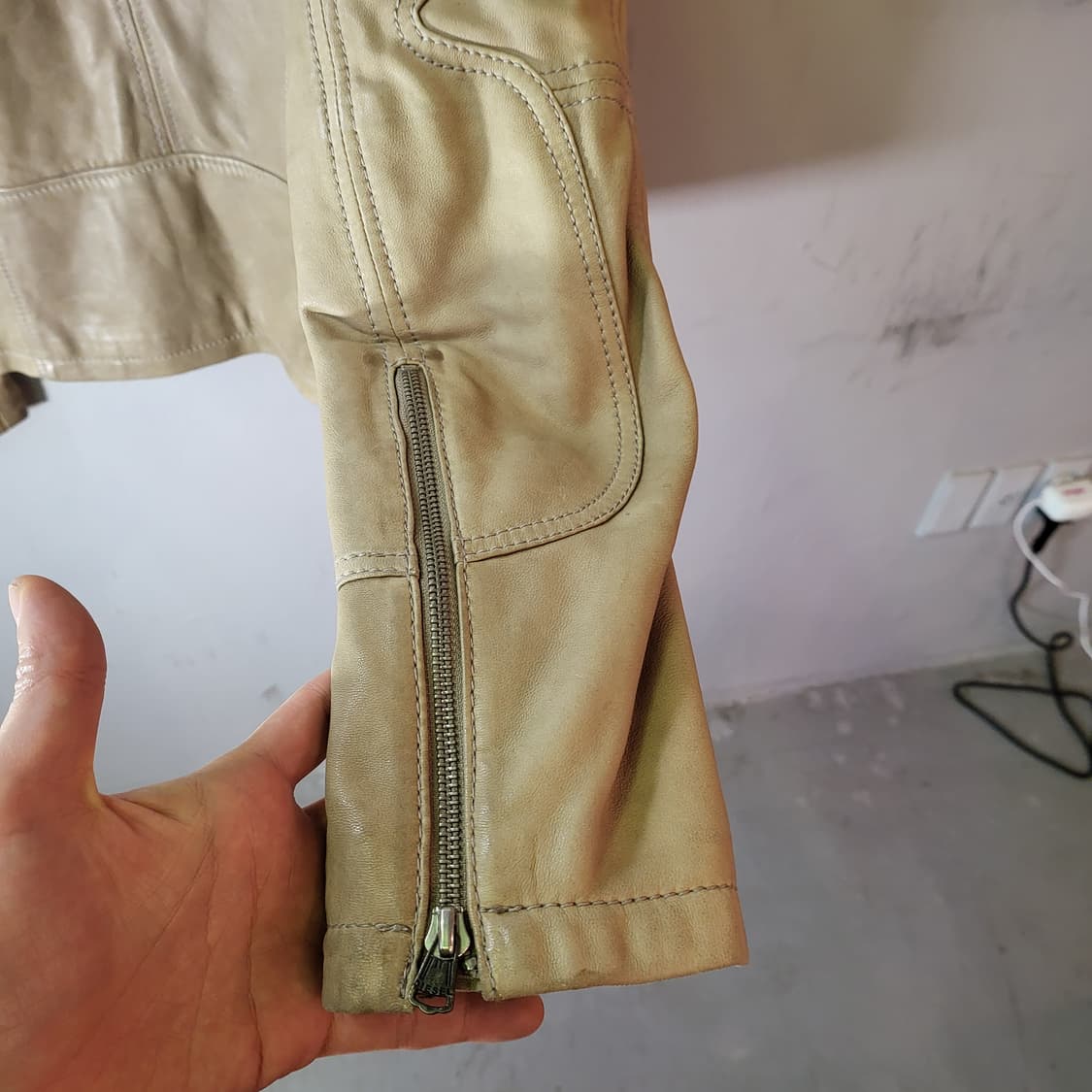 디젤 레더 바이커 자켓 (M) 상품이미지7