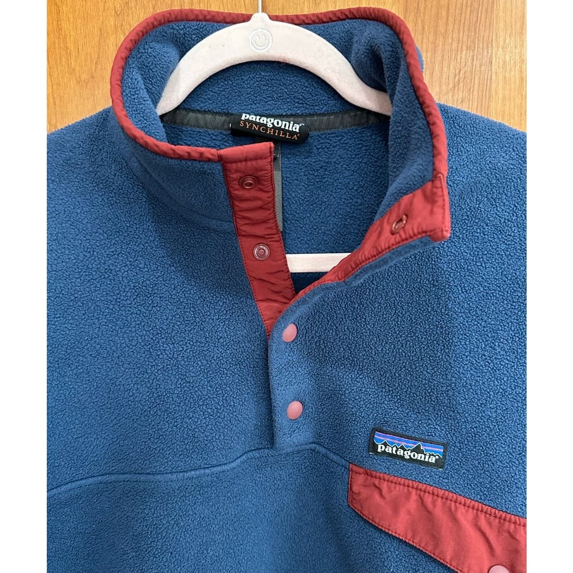 12FW 파타고니아 신칠라 스냅-T 블루/버건디 상품이미지2