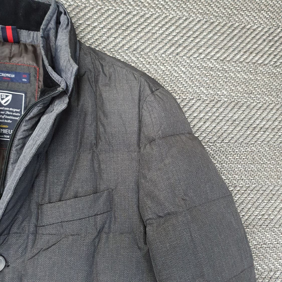 다니엘크레뮤 오리털 퀼팅 패딩코트 남자105 상품이미지3