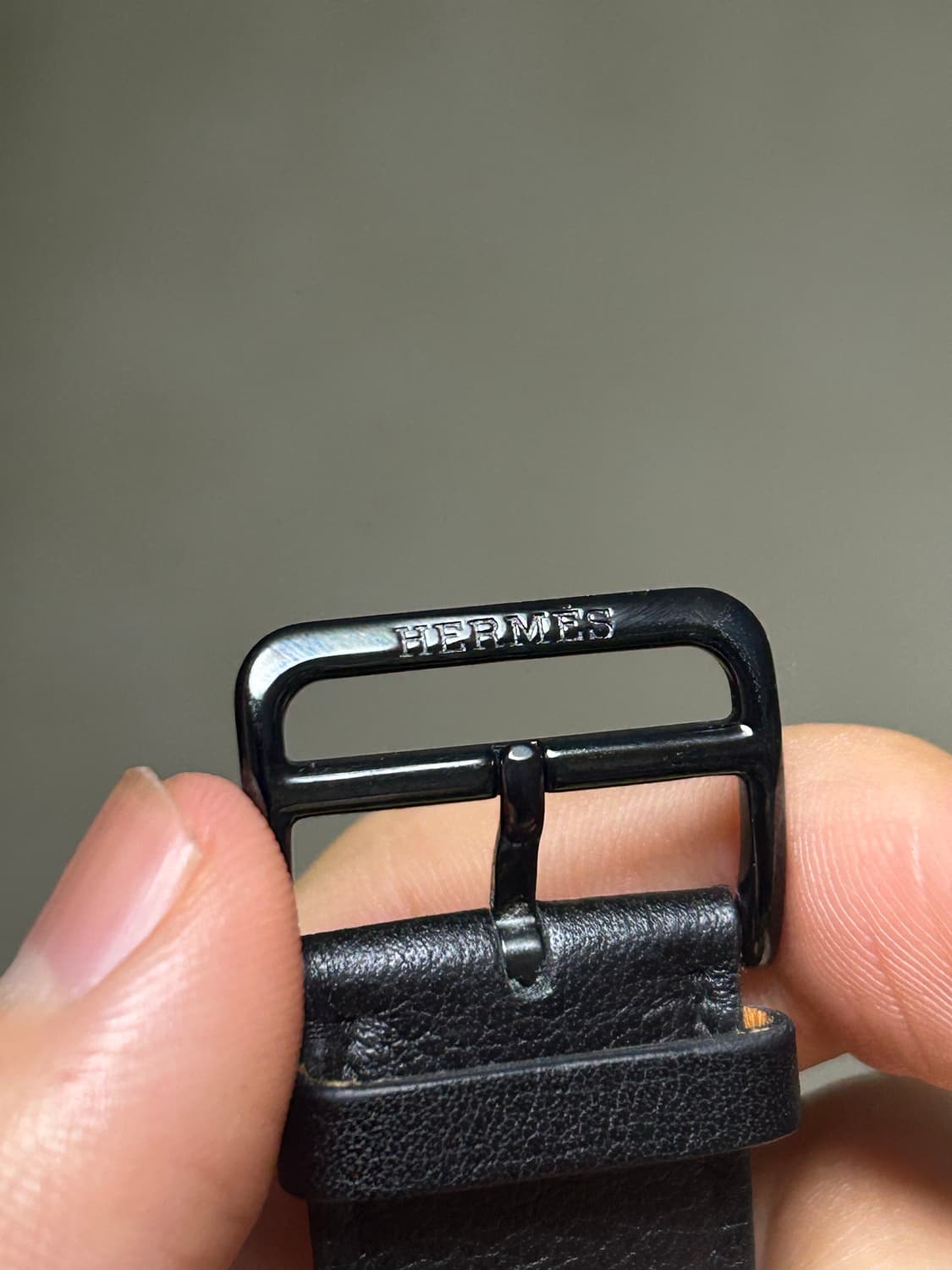 애플워치 에르메스 44/45mm 누아 블랙 가죽 스트랩 상품이미지2