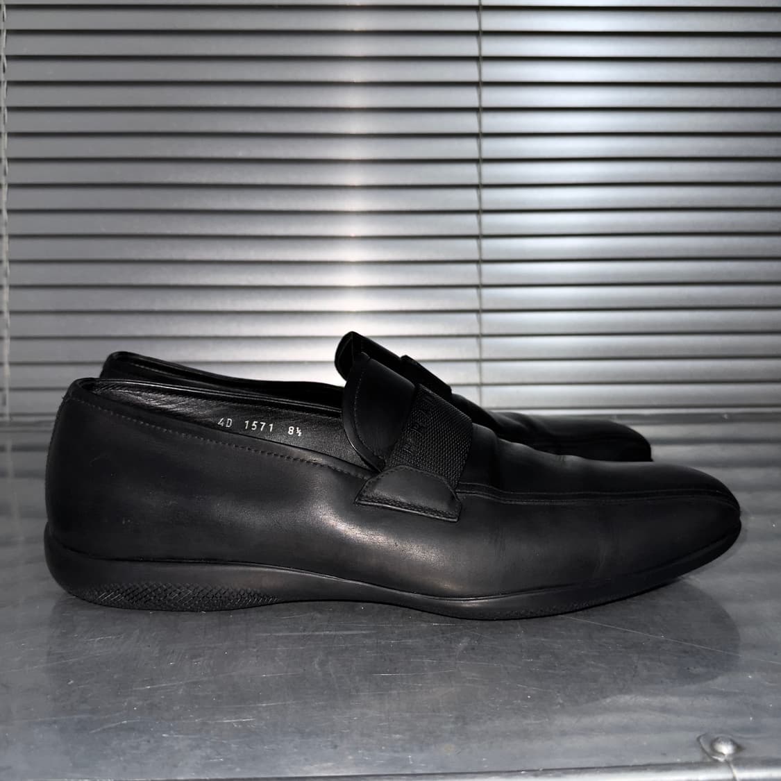 00s 빈티지 블락 프라다 스포츠 스퀘어 토 로퍼 상품이미지6