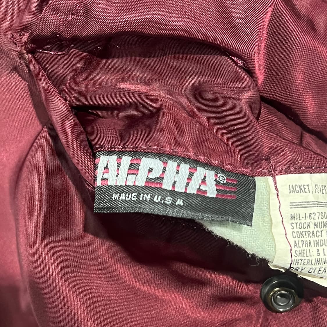 알파인더스트리 ma-1 항공점퍼 s09333 상품이미지9