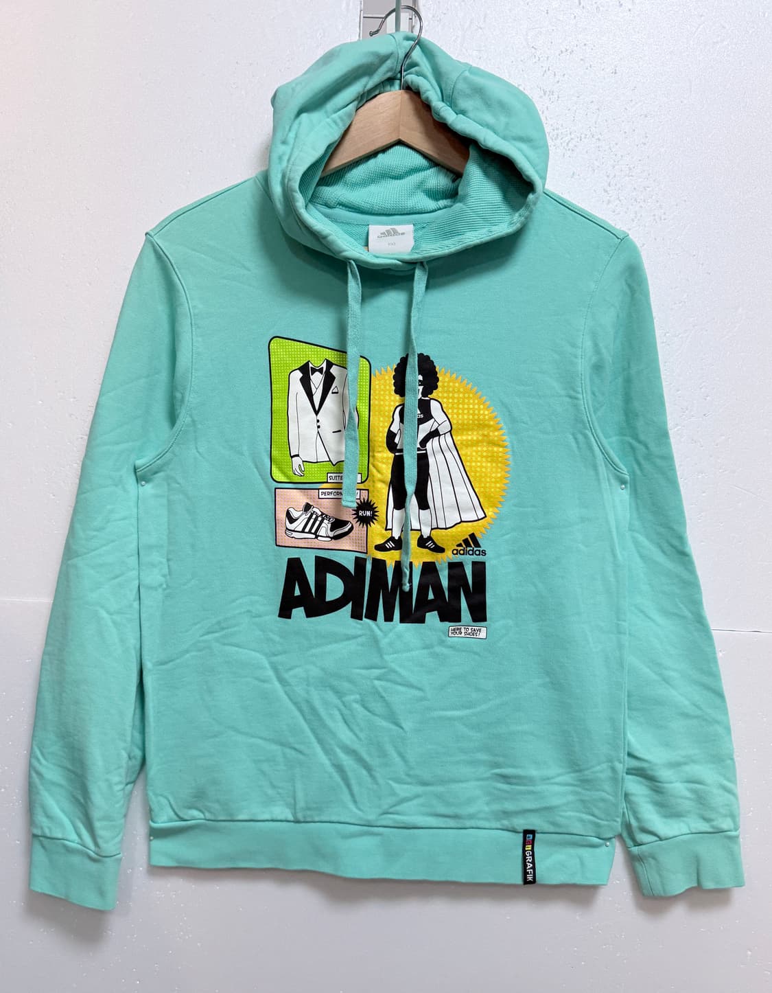 아디다스 adidas 민트 그래픽 후드티 100 캐주얼 스트릿 상품이미지1