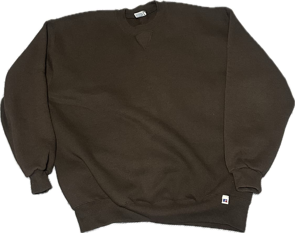90s 러셀 스웻셔츠 usa xl 브라운 상품이미지1