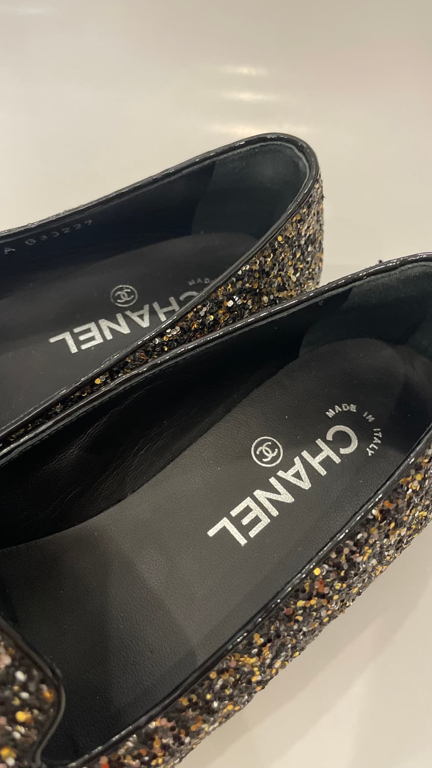 샤넬 글리터 펌프스 38C 상품이미지5