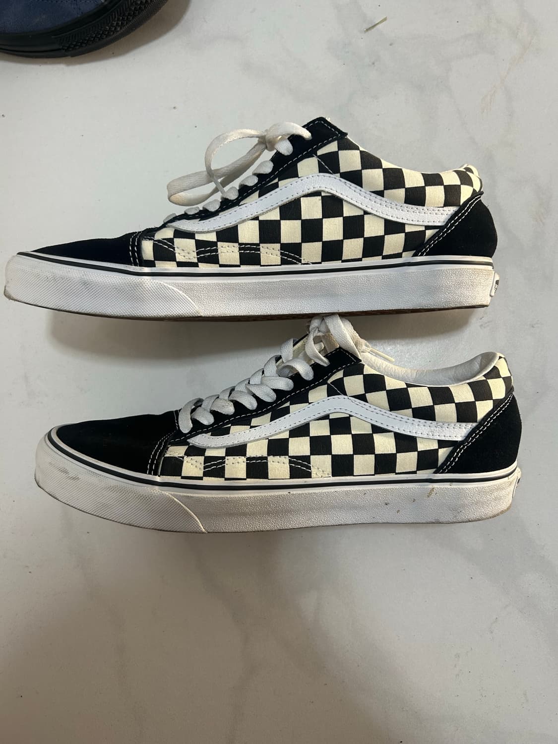 반스 올드스쿨 Primary Check 블랙 화이트 상품이미지3