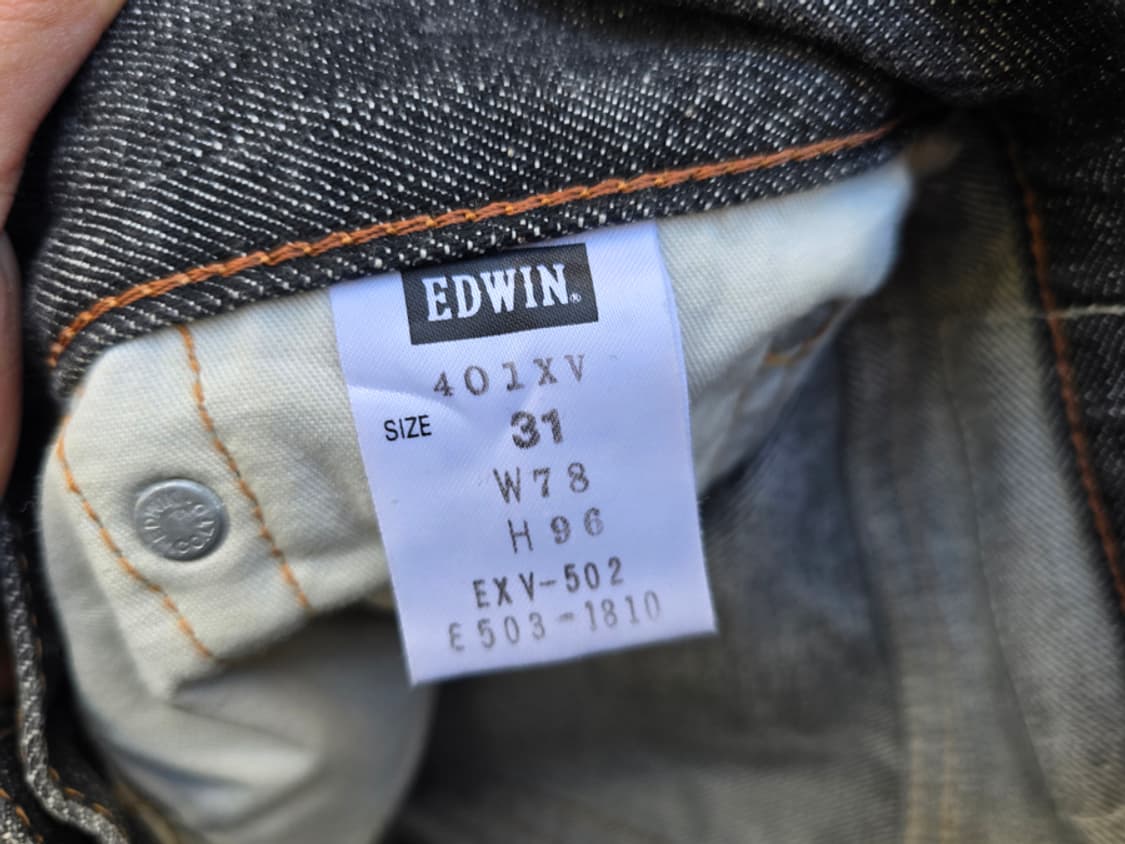 에드윈 401xv 부츠컷 흑청 (made in japan) 상품이미지7