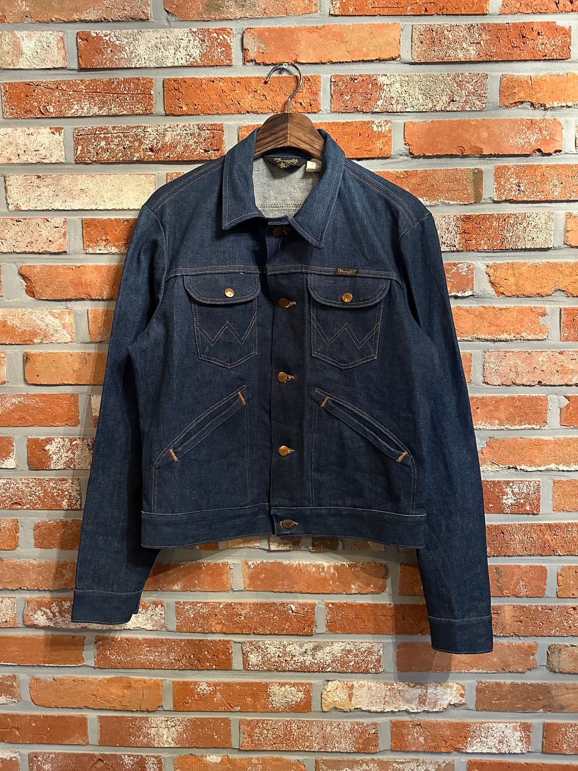 80s USA 빈티지 랭글러 데님 자켓 124mj 126mj 상품이미지2