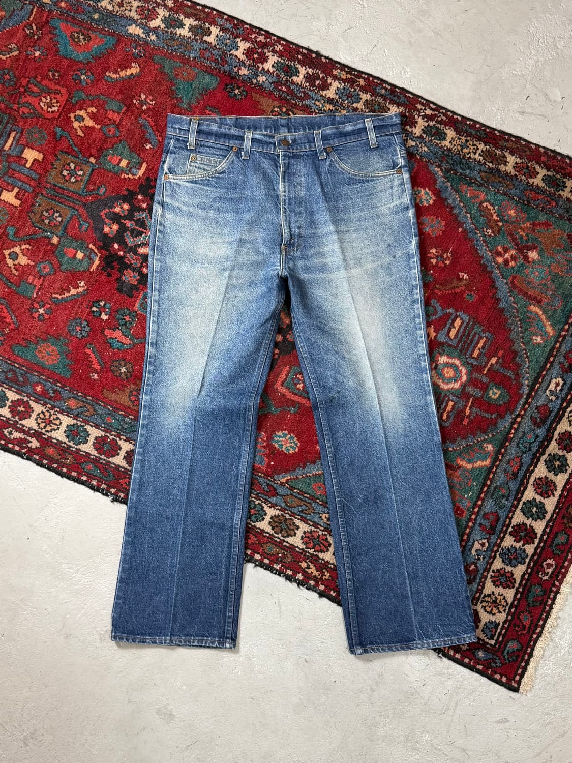 80's USA Made 빈티지 리바이스 517 오렌지탭 부츠컷 상품이미지1